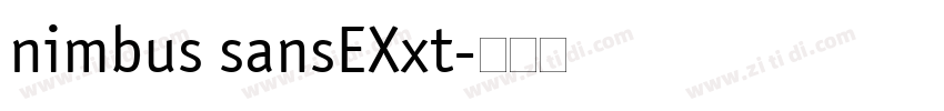 nimbus sansEXxt字体转换